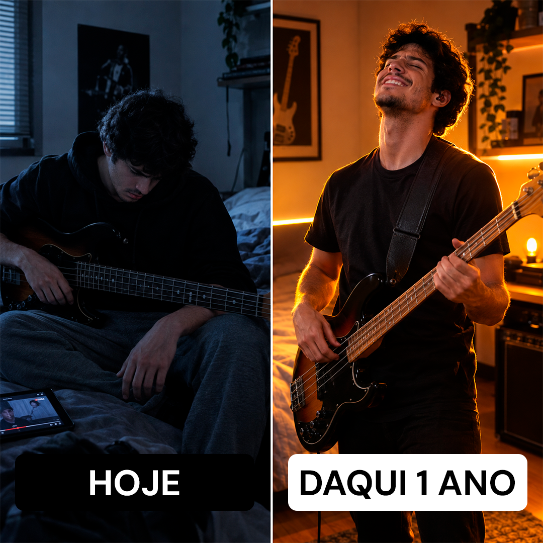 Daqui a um ano: estagnado ou tocando do jeito que sempre quis